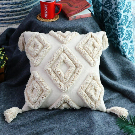 Moroccan Cushion Tassel Cushion Boho Cushion Hand Tufted Cushion Decorative Pillow Lumber Pillow 50*50cm