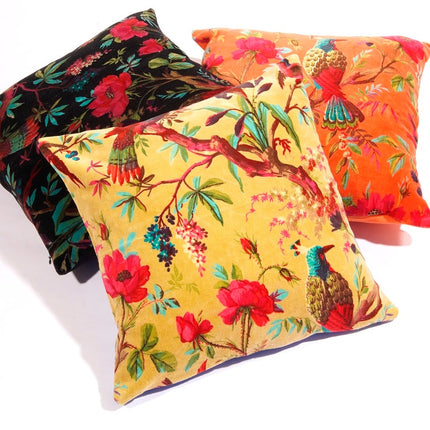 Mexican Painter Pillow Case, Frida Floral Decorative Cushion, Mexican Painter Art Garden Country Mexico Muertes Cushion Cover