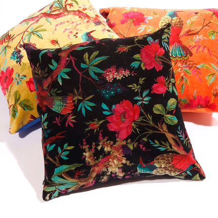 Mexican Painter Pillow Case, Frida Floral Decorative Cushion, Mexican Painter Art Garden Country Mexico Muertes Cushion Cover