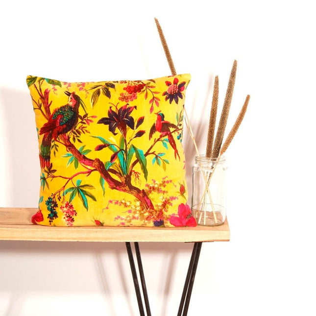 Mexican Painter Pillow Case, Frida Floral Decorative Cushion, Mexican Painter Art Garden Country Mexico Muertes Cushion Cover