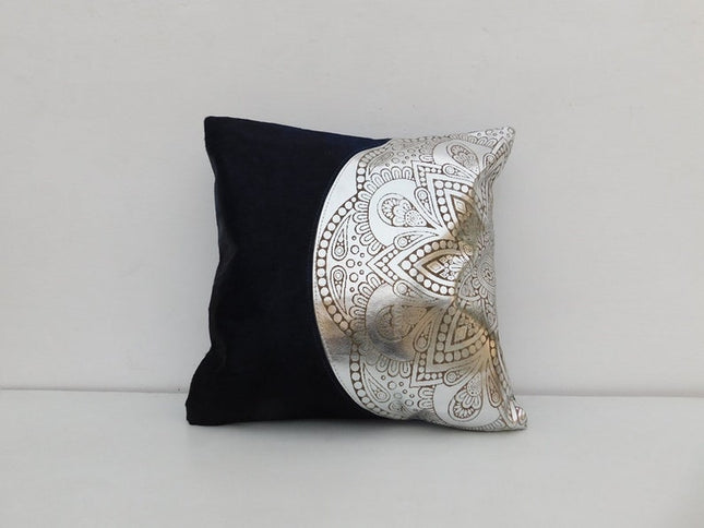 Exotic Cowhide Cushion Pillowcases Brown, Leather Cushion, Black and White 40*40cm Gift | Christmas Decor Cushion Pillow Covers