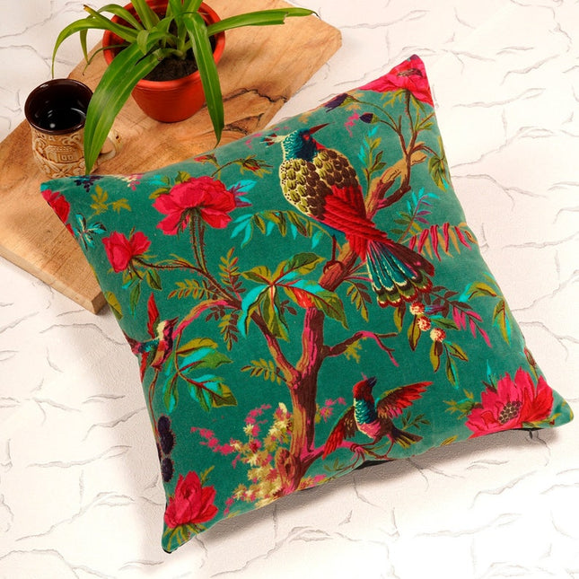 Mexican Painter Pillow Case, Frida Floral Decorative Cushion, Mexican Painter Art Garden Country Mexico Muertes Cushion Cover