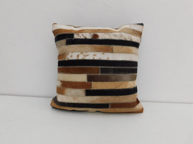 Exotic Cowhide Cushion Pillowcases Brown, Leather Cushion, Black and White 40*40cm Gift | Christmas Decor Cushion Pillow Covers