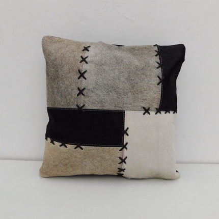 Exotic Cowhide Cushion Pillowcases Brown, Leather Cushion, Black and White 40*40cm Gift | Christmas Decor Cushion Pillow Covers