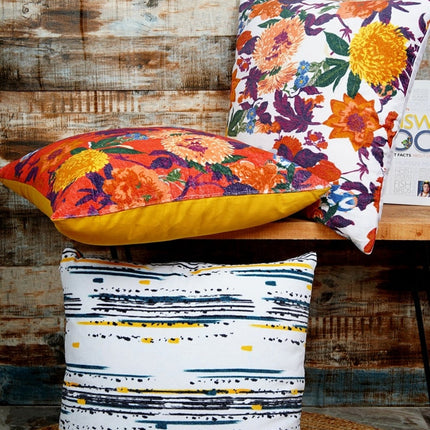 Mexican Painter Pillow Case, Frida Floral Decorative Cushion, Mexican Painter Art Garden Country Mexico Muertes Cushion Cover