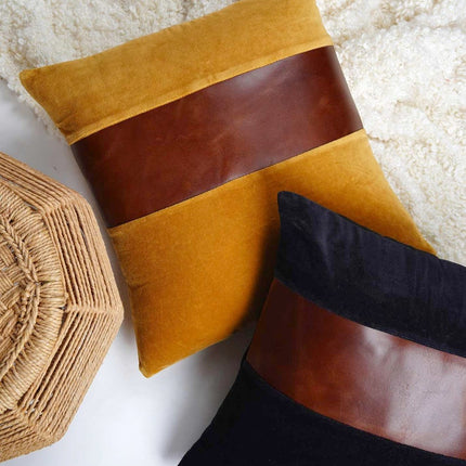 Genuine Leather Cushion Cover Pillow Cover Leather Pillow Leather Cushion Vintage Leather Tan Pillow Cover