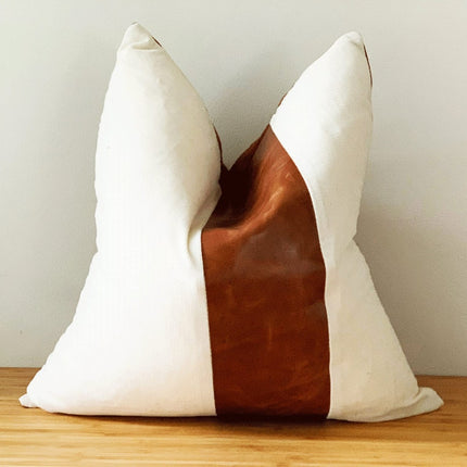 Genuine Leather Cushion Cover Pillow Cover Leather Pillow Leather Cushion Vintage Leather Tan Pillow Cover