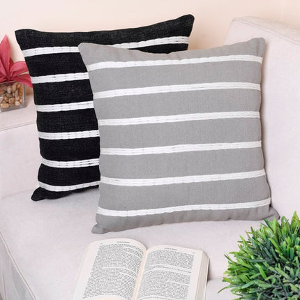 Tassels Linen Cushion Cover 50*50cm Beige Pillow Cover Handmade Boho rustic decor cream Moroccan Cushions Hand Tufted Cushion Lumbar Pillow