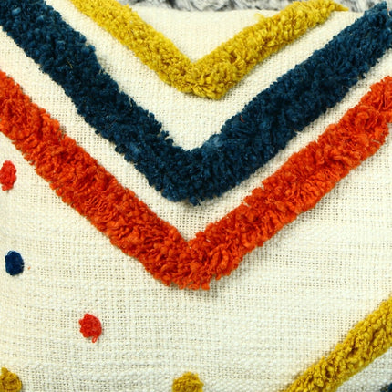 Tassels Linen Cushion Cover 30*50cm Beige Pillow Cover Handmade Boho rustic decor cream Moroccan Cushions Hand Tufted Cushion Lumbar Pillow