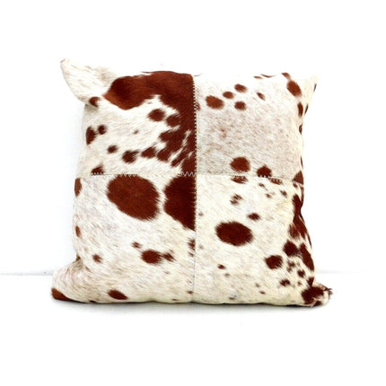 Exotic Cowhide Cushion Pillowcases Brown, Leather Cushion, Black and White 40*40cm Gift | Christmas Decor Cushion Pillow Covers
