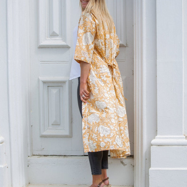 Linen Connections Frida Cotton Kimono Bathrobe Valentines Day Gift Turkish Cardigan Nightwear Dressing Gown Beach Bikini Summer CK145