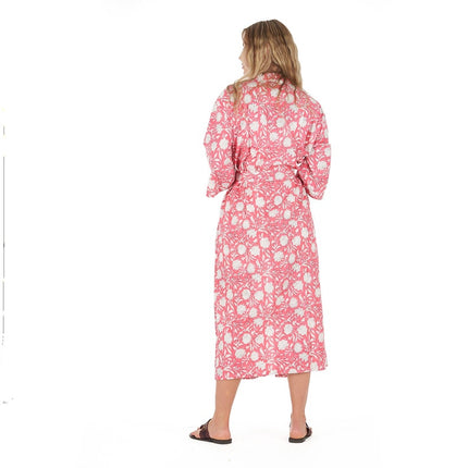 Linen Connections Frida Cotton Kimono Bathrobe Valentines Day Gift Turkish Cardigan Nightwear Dressing Gown Beach Bikini Summer CK154