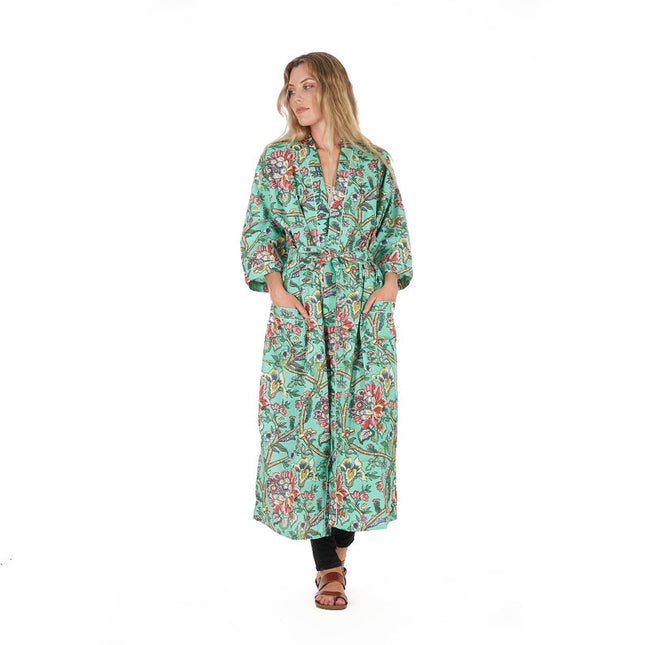 Linen Connections Frida Cotton Kimono Bathrobe Valentines Day Gift Turkish Cardigan Nightwear Dressing Gown Beach Bikini Summer CK17