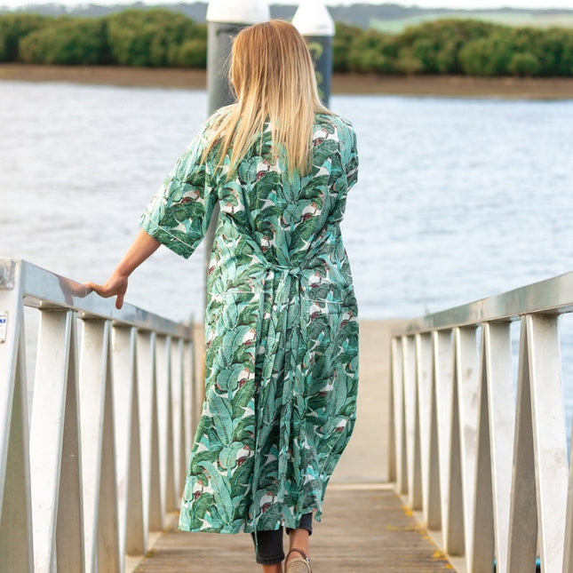 Linen Connections Frida Cotton Kimono Bathrobe Valentines Day Gift Turkish Cardigan Nightwear Dressing Gown Beach Bikini Summer CK176