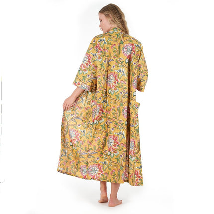 Linen Connections Frida Cotton Kimono Bathrobe Valentines Day Gift Turkish Cardigan Nightwear Dressing Gown Beach Bikini Summer CK38