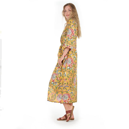Linen Connections Frida Cotton Kimono Bathrobe Valentines Day Gift Turkish Cardigan Nightwear Dressing Gown Beach Bikini Summer CK38