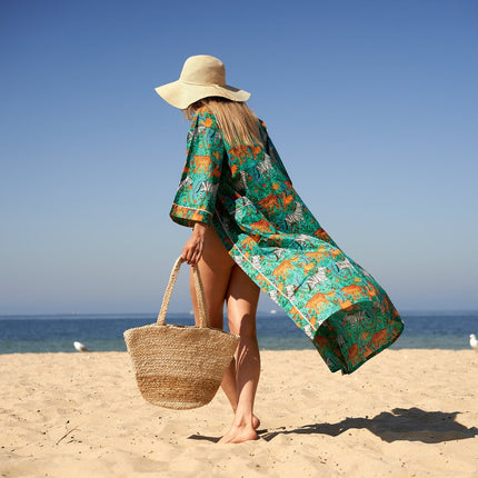 Kimono CottonKimono BathrobeFrida ValentinesDayGiftBirdBathrobe TurkishBathrobe CardiganNightwearDressing Gown BeachBikini Summer