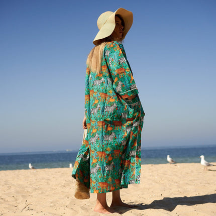 Kimono CottonKimono BathrobeFrida ValentinesDayGiftBirdBathrobe TurkishBathrobe CardiganNightwearDressing Gown BeachBikini Summer
