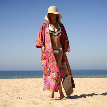 Kimono CottonKimono BathrobeFrida ValentinesDayGiftBirdBathrobe TurkishBathrobe CardiganNightwearDressing Gown BeachBikini Summer