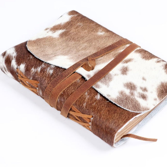 Vintage Cowhide Leather Journal Recycled Paper Journal, Notebook, Sketch book, Diary, Handmade Book,100% Recycled Rag,Tree Free Paper