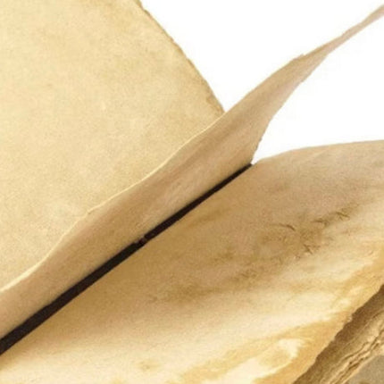 Vintage Cowhide Leather Journal Recycled Paper Journal, Notebook, Sketch book, Diary, Handmade Book,100% Recycled Rag,Tree Free Paper