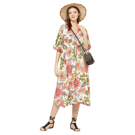 Cotton Kaftan, Caftan, Maxi Dress, Cotton Dress, Plus size Clothing, Comfortable clothing for Women, Maternity Gown, Long Robe, Night Gown Kaf32