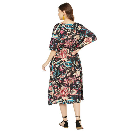 Cotton Kaftan, Caftan, Maxi Dress, Cotton Dress, Plus size Clothing, Comfortable clothing for Women, Maternity Gown, Long Robe, Night Gown Kaf68
