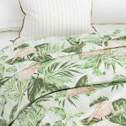 Kantha Quilt Indian Quilt Block Print Quilt Bedspread Bohemian Boho Cotton Throw Quilt Handmade Blanket Doona King Size