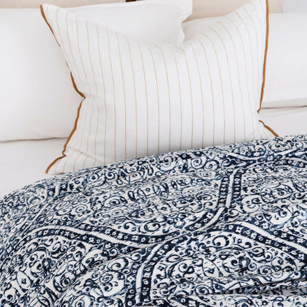 Kantha Quilt Indian Quilt Block Print Quilt Bedspread Bohemian Boho Cotton Throw Quilt Handmade Blanket Doona King Size