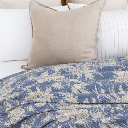 Kantha Quilt Indian Quilt Block Print Quilt Bedspread Bohemian Boho Cotton Throw Quilt Handmade Blanket Doona King Size