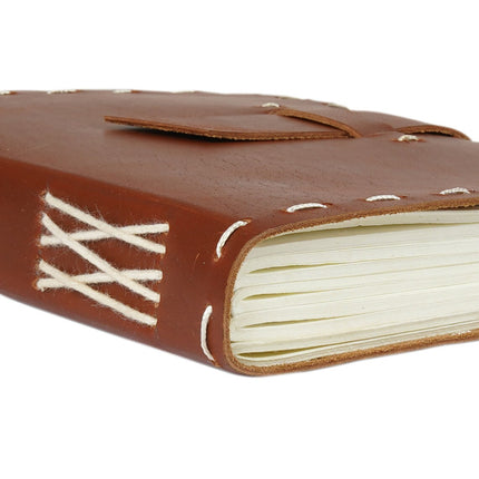 Vintage Leather Journal Recycled Paper Journal, For Notes, Notebook, Sketch book, Diary, Handmade Book,100% Recycled Rag,Tree Free Paper