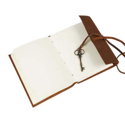 Vintage Leather Journal Recycled Paper Journal, For Notes, Notebook, Sketch book, Diary, Handmade Book,100% Recycled Rag,Tree Free Paper