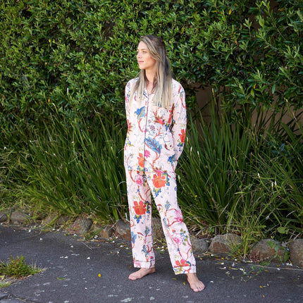 Pyjamas/ Floral Pure Cotton P J Set, Pijamas Set ,Night Wear, Soft Cotton Night Suit- Gift for her, Bridesmaid PJ'sLounge Wear  - M