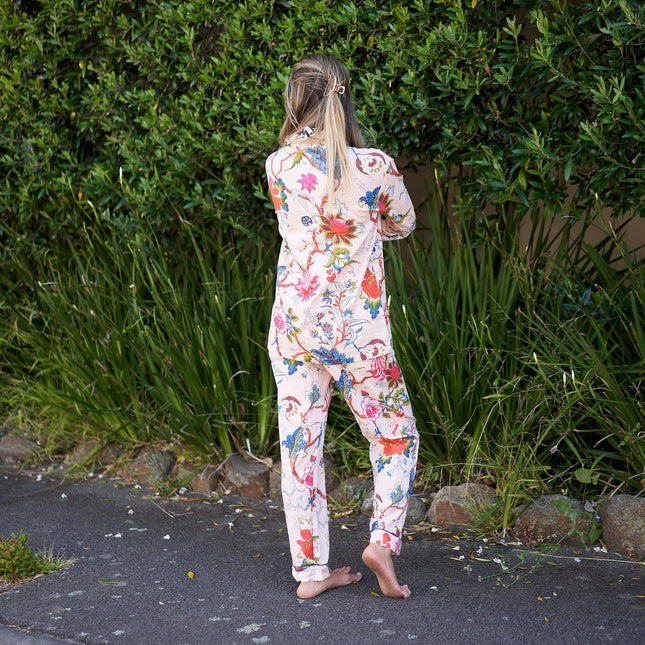Pyjamas/ Floral Pure Cotton P J Set, Pijamas Set ,Night Wear, Soft Cotton Night Suit- Gift for her, Bridesmaid PJ'sLounge Wear  - M