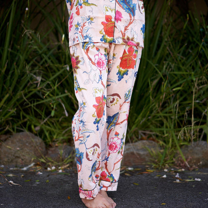 Pyjamas/ Floral Pure Cotton P J Set, Pijamas Set ,Night Wear, Soft Cotton Night Suit- Gift for her, Bridesmaid PJ'sLounge Wear  - S