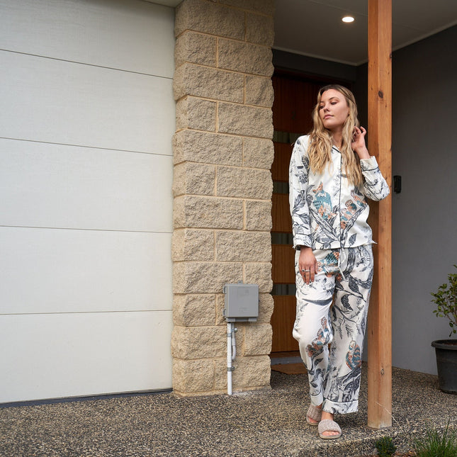 Pyjamas/ Floral Pure Cotton P J Set Pijamas Set Night Wear Soft Cotton Night Suit- Gift for her Bridesmaid PJ'sLounge Wear - M