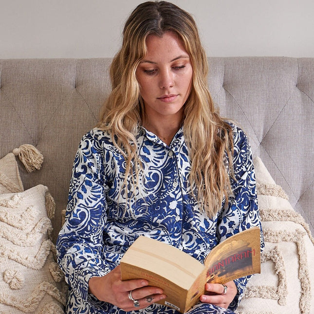 Pyjamas/ Floral Pure Cotton P J Set Pijamas Set Night Wear Soft Cotton Night Suit- Gift for her Bridesmaid PJ'sLounge Wear - M