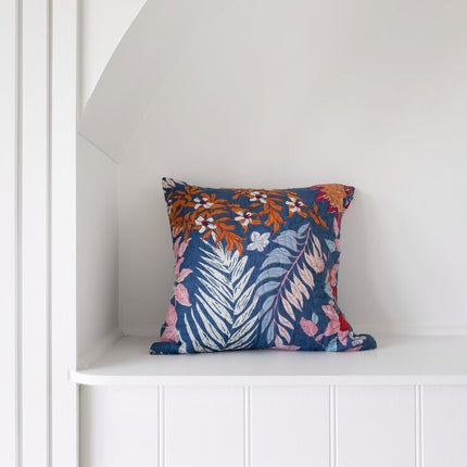 Mexican Painter Pillow Case, Frida Floral Decorative Cushion, Mexican Painter Art Garden Country - Grey Monkey floral