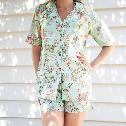 Women's Cotton Pj Shorts, Pajama Set Women, Bridesmaid Pajama, Cotton Sleep Shorts, Sleepwear Mothers Day Valentines Day Gift  - L