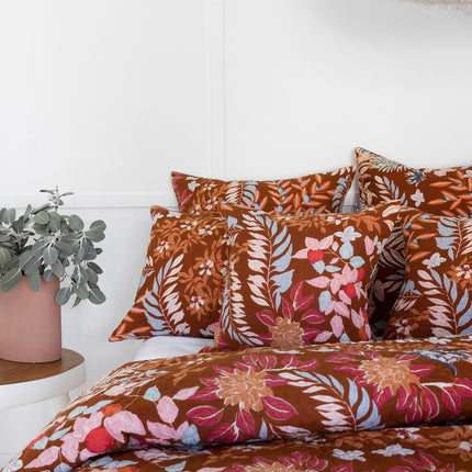 Floral Cotton Quilt Throw Bedspread Block Print Quilt Indian Quilt Comforter Duvet Cover Quilt Gift - Rust cherry monkey