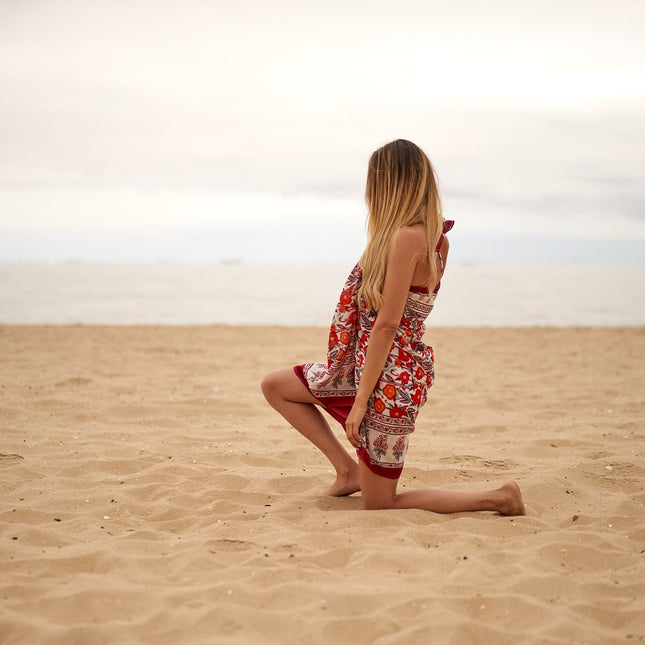 Cotton Sarong| Block Print Sarong Pareo| Cotton Boho Scarf| Neck Head Wrap|Beach Sarong| Gift for her|Mothers Day Valentines Birthday Summer