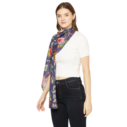Bird Scarf, Bird Print Scarf, Tree Bird Scarf,Spring Summer Scarf,Autumn Scarf,Gifts For Her,Women Scarf, Gifts For Women Cotton Scarf