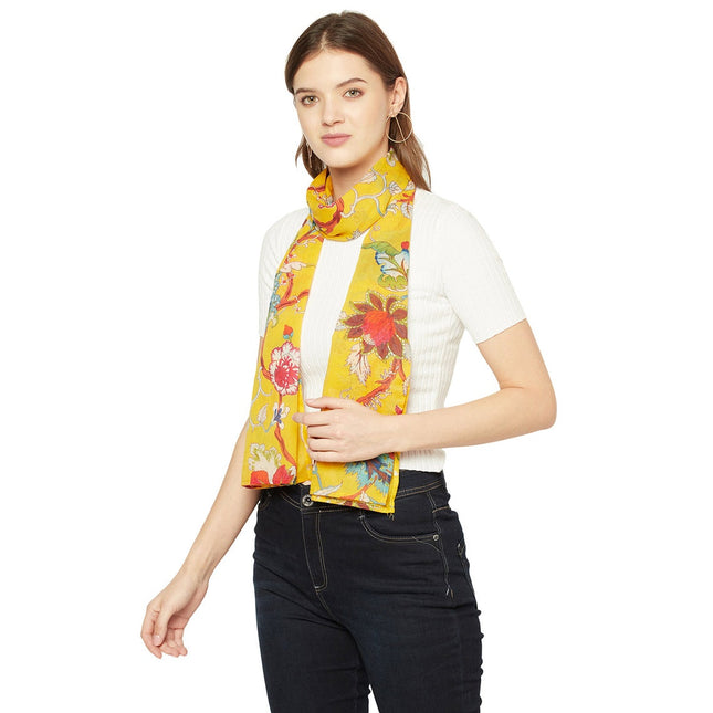 Bird Scarf, Bird Print Scarf, Tree Bird Scarf,Spring Summer Scarf,Autumn Scarf,Gifts For Her,Women Scarf, Gifts For Women Cotton Scarf