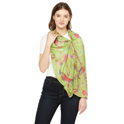 Bird Scarf, Bird Print Scarf, Tree Bird Scarf,Spring Summer Scarf,Autumn Scarf,Gifts For Her,Women Scarf, Gifts For Women Cotton Scarf