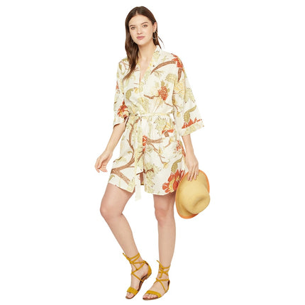 Kimono Cotton Kimono Bathrobe Frida Valentines Day GiftBird Bathrobe Turkish Bathrobe Cardigan Nightwear Dressing Gown Beach Bikini Summer SCK22