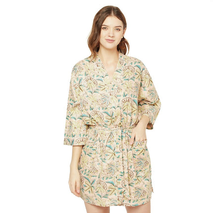 Kimono Cotton Kimono Bathrobe Frida Valentines Day GiftBird Bathrobe Turkish Bathrobe Cardigan Nightwear Dressing Gown Beach Bikini Summer SCK44