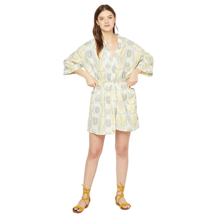 Kimono Cotton Kimono Bathrobe Frida Valentines Day GiftBird Bathrobe Turkish Bathrobe Cardigan Nightwear Dressing Gown Beach Bikini Summer SCK46
