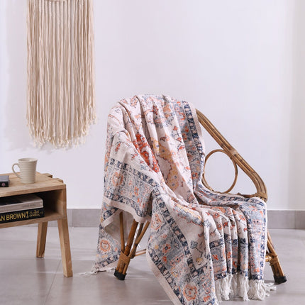 Luxury Rustic Cotton Wool Throw Rug Blanket Quilt   Large Picnic Throw Rug   Gift Valentines Mothers Day Easter   Boho Throw   Home Decor