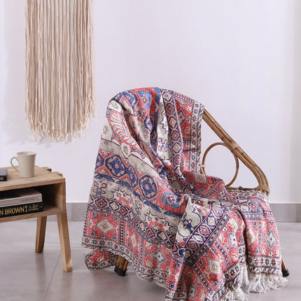 Luxury Rustic Cotton Wool Throw Rug Blanket Quilt   Large Picnic Throw Rug   Gift Valentines Mothers Day Easter   Boho Throw   Home Decor