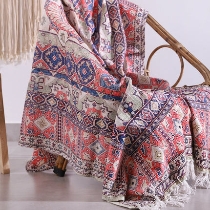 Luxury Rustic Cotton Wool Throw Rug Blanket Quilt   Large Picnic Throw Rug   Gift Valentines Mothers Day Easter   Boho Throw   Home Decor